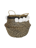 Aufbewahrung | Flechtkorb Thai, Rattan mit Pompons - von LIVING online kaufen bei LIVINGforme.