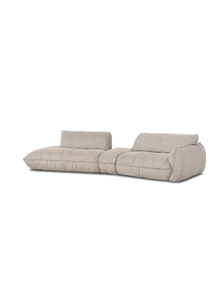 Sofa | Fluffy Sofa | "2HT links + Trapezelement + Element 105 Armteil rechts" - von designwerk online kaufen bei LIVINGforme.