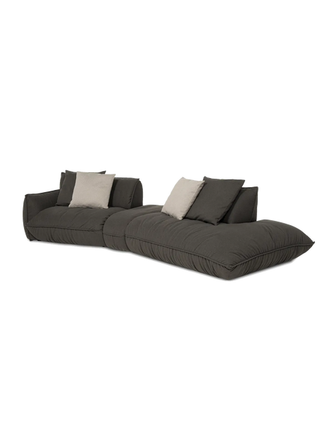 Sofa | Fluffy Sofa | "Element 105 Armteil links + Trapezelement + 2HT rechts" - von designwerk online kaufen bei LIVINGforme.