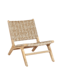 Gartenstuhl | Gartensessel, Outdoor Lounge Chair Baros, Rattan - light-teak, natur - von LIVING online kaufen bei LIVINGforme.
