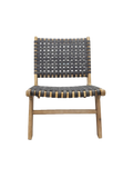 Gartenstuhl | Gartensessel, Outdoor Lounge Chair Minu, Rattan - anthrazit, braun, light-teak - von LIVING Collection online kaufen bei LIVINGforme.