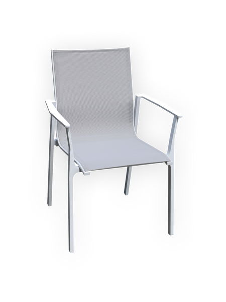 Gartenstuhl | Gartenstuhl Atlantik, Aluminium, weiß - von LIVING online kaufen bei LIVINGforme.