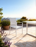 Gartenstuhl | Gartenstuhl Atlantik, Aluminium, weiß - von LIVING online kaufen bei LIVINGforme.