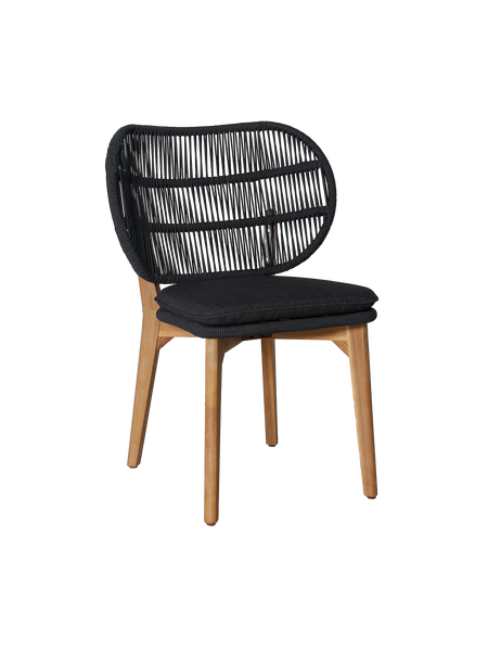 Gartenstuhl | Gartenstuhl Paolo, Seilgeflecht - anthrazit, natur - von LIVING Collection online kaufen bei LIVINGforme.
