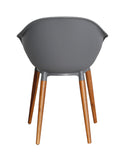 Gartenstuhl | Gartenstuhl Fred, Kunststoffschale - grau, natur - von LIVING Collection online kaufen bei LIVINGforme.