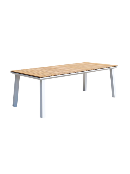 Gartentisch | Gartentisch Atlantik, rechteckig, Teak - weiß, 220cm - von LIVING online kaufen bei LIVINGforme.