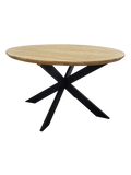 Gartentisch | Gartentisch Ibiza, rund, Teak - anthrazit, natur, 135cm - von LIVING Collection online kaufen bei LIVINGforme.
