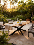 Gartentisch | Gartentisch Marbella, oval, Akazie - anthrazit, natur, 240cm - von LIVING Collection online kaufen bei LIVINGforme.