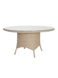 Gartentisch | Gartentisch Paula, rund, Wicker - natur, 110cm - von LIVING online kaufen bei LIVINGforme.