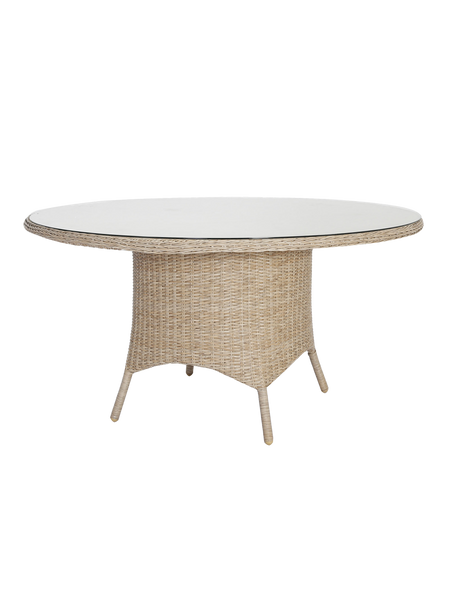 Gartentisch | Gartentisch Paula, rund, Wicker - natur, 110cm - von LIVING online kaufen bei LIVINGforme.