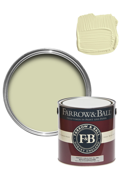 Wandfarbe | Wandfarbe - Green Ground No. 206 - von Farrow & Ball online kaufen bei LIVINGforme.