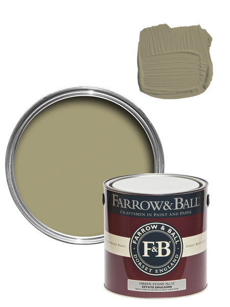 Wandfarbe - Green Stone No. 12 Wandfarbe Farrow & Ball