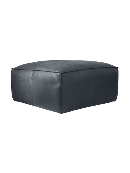 Hocker | Hocker | "Pla" – Leder in Kenia Denim - von LIVING online kaufen bei LIVINGforme.