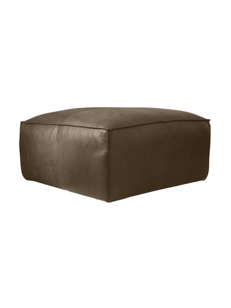 Hocker | Hocker | "Pla" – Leder in Kenia Taupe - von LIVING online kaufen bei LIVINGforme.
