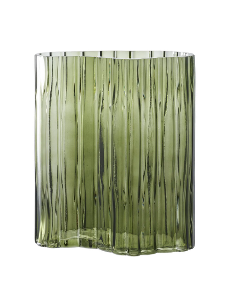 Vase Glas, rauchgrün Vase Living Nordic