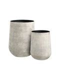 Hou Dekotopf Metall, antik beige – Ø35,5x48 cm Dekotopf Living Nordic