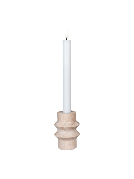 Kerzenhalter Travertin, natur – Ø7x10 cm Kerzenhalter Living Nordic 2, natur