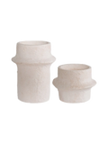 Kerzenhalter-Set Zement, weiß Kerzenhalter Living Nordic 5x15 cm Ø11, weiß