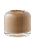 Kerzenhalter mundgeblasenes Glas, braun Kerzenhalter Living Nordic