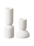 Kerzenhalter-Set Kalkstein, weiß Kerzenhalter Living Nordic