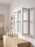 Brisbane Hängevitrine weiß, 80 x 18 x 80 cm Hängevitrine Living Nordic