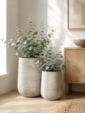 Hou Dekotopf Metall, antik beige – Ø35,5x48 cm Dekotopf Living Nordic