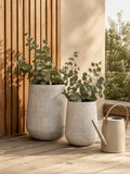 Hou Dekotopf Metall, antik beige – Ø35,5x48 cm Dekotopf Living Nordic