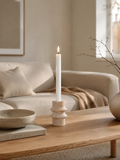 Kerzenhalter Travertin, natur – Ø7x10 cm Kerzenhalter Living Nordic