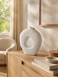 Vase Keramik, weiß Vase Living Nordic