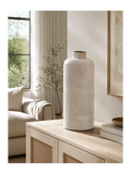 Hou Dekotopf Metall, antik beige – Ø24x60,5 cm Dekotopf Living Nordic