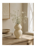 Vase Keramik, beige Vase Living Nordic