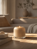 Kerzenhalter mundgeblasenes Glas, braun Kerzenhalter Living Nordic
