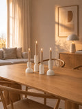 Kerzenhalter-Set Kalkstein, weiß Kerzenhalter Living Nordic