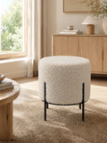 Alford Pouf Kunstfell, graubraun Pouf Living Nordic