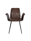 Armlehnstuhl | "Maverick Casual" – Büffelleder Dakota Brown Stuhl KFF