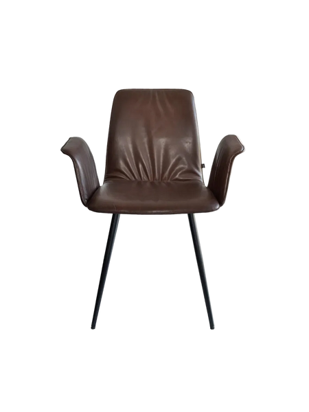Armlehnstuhl | "Maverick" – Leder Dakota Brown Stuhl KFF