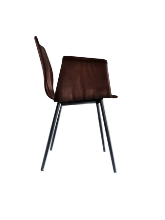 Armlehnstuhl | "Maverick Casual" – Büffelleder Dakota Brown Stuhl KFF