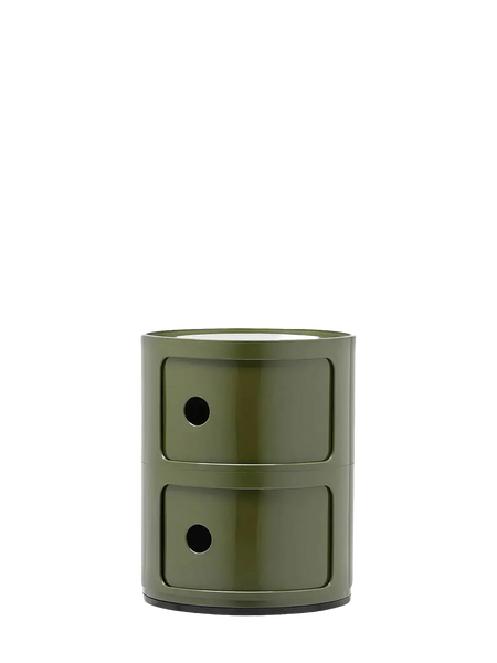 Aufbewahrung | Kartell Componibili Aufbewahrungsbox 2er, H 40 cm - Grün von Kartell online kaufen bei LIVINGforme.