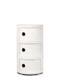 Aufbewahrung | Kartell Componibili Aufbewahrungsbox 3er, H 59 cm - Weiß von Kartell online kaufen bei LIVINGforme.