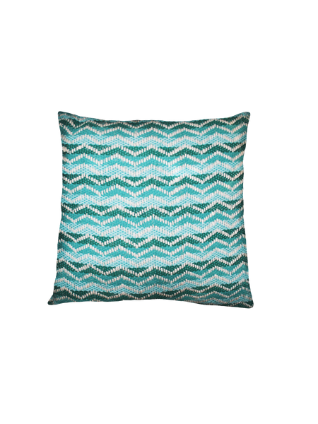 Kissenbezug | Kissenbezug | "Chevron" Türkis - von Living Collection online kaufen bei LIVINGforme.