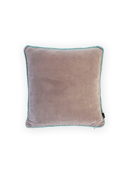 Kissenbezug | Kissenhülle Velours | CORD taupe iceblue - von Living Collection online kaufen bei LIVINGforme.