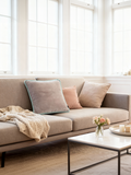 Kissenbezug | Kissenhülle Velours | CORD taupe iceblue - von Living Collection online kaufen bei LIVINGforme.