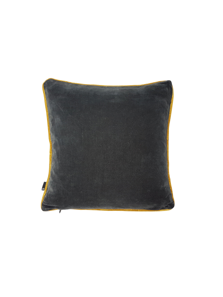 Kissenbezug | Kissenhülle Velours | CORD deepgrey mustard - von Living Collection online kaufen bei LIVINGforme.