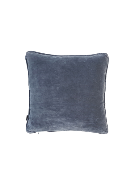 Kissenbezug | Kissenhülle Velours UNI Jeans Blue - von LIVING online kaufen bei LIVINGforme.