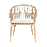 Gartenstuhl | Gartenstuhl Kai mit Sitzkissen, Rattan - weiß - von LIVING Collection online kaufen bei LIVINGforme.