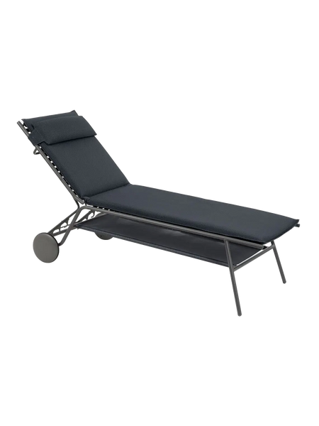 Sonnenliege | Sonnenliege, gepolstert | LFM5174 - Dunkelgrau von Lafuma online kaufen bei LIVINGforme.