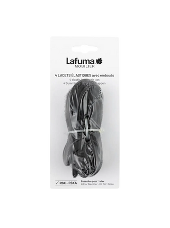Outdoor Zubehör | 4er Ersatzschnur-Set für Relaxliege | LFM2322 - Schwarz von Lafuma online kaufen bei LIVINGforme.