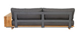 Lounge | Garten Ecklounge Lago mit Tisch, Holz - anthrazit, teak, natur -  von LIVING online kaufen bei LIVINGforme.