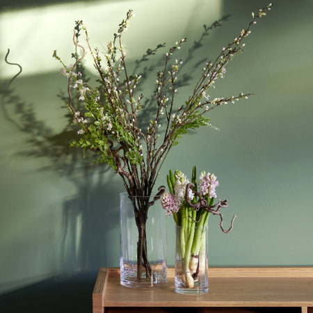 | Tagliare Vase Glas klar mit Optik H 28 × Ø 15 cm - von Lambert online kaufen bei LIVINGforme.