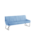 Sitzbank | Sitzbank | "Pit" in Royal Skyblue nur noch mit Holzfuß lieferbar - von LIVING online kaufen bei LIVINGforme.